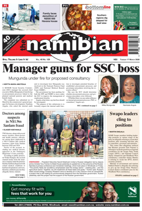Cover of The Namibian