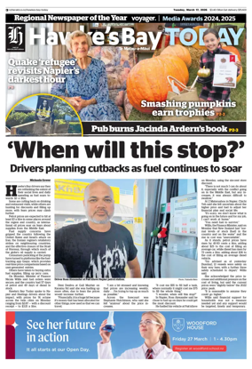 Cover of Hawke's Bay Today