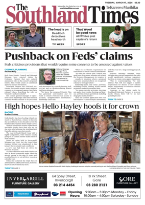 Cover of The Southland Times