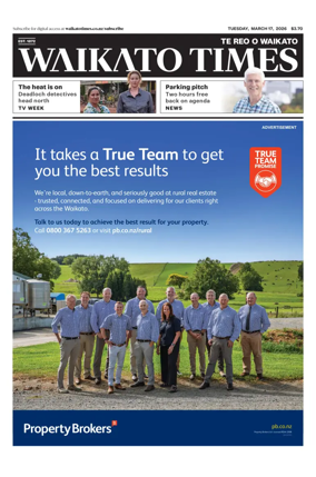 Cover of Waikato Times