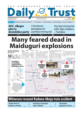 Cover of Daily Trust