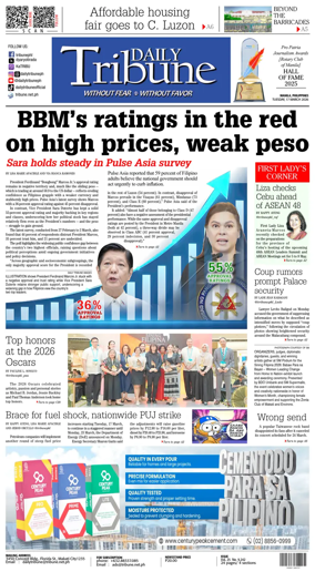Cover of Daily Tribune (Philippines)