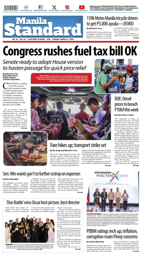 Cover of Manila Standard