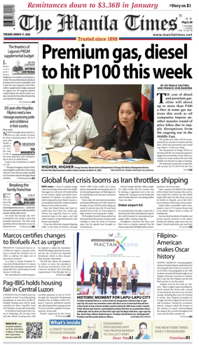 Cover of The Manila Times