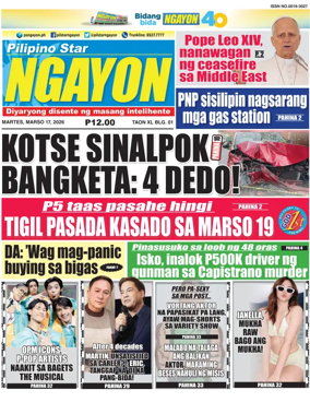 Cover of Pilipino Star Ngayon