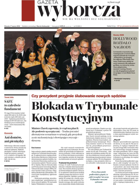 Cover of Gazeta Wyborcza Stoleczna