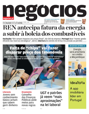 Cover of Jornal de Negocios