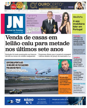 Cover of Jornal de Noticias