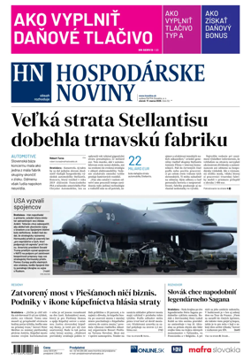 Cover of Hospodarske noviny