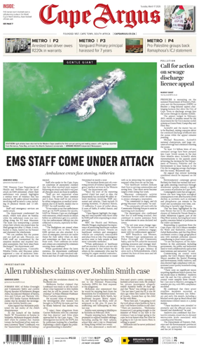 Cover of Cape Argus (PM Edition)
