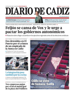 Cover of Diario de Cadiz