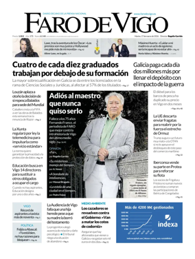 Cover of Faro de Vigo