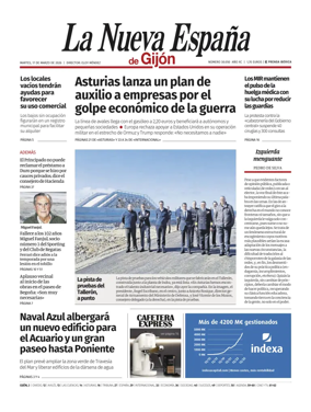Cover of La Nueva Espana (Gijon)