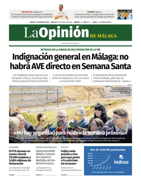 Cover of La Opinion de Malaga