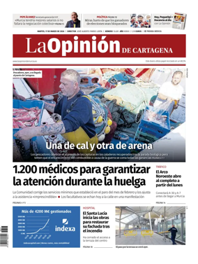 Cover of La Opinion de Murcia (Cartagena)