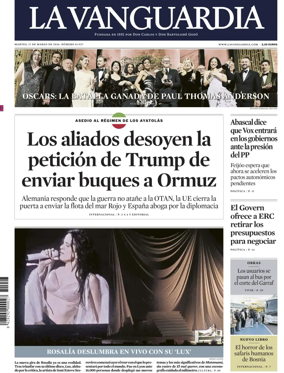 Cover of La Vanguardia (1st Edition)