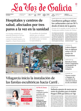 Cover of La Voz de Galicia (Arousa)
