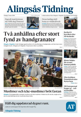 Cover of Alingsas Tidning