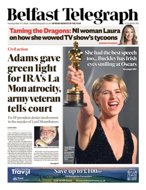 Cover of Belfast Telegraph