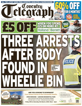 Cover of Coventry Telegraph