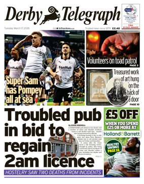 Cover of Derby Telegraph