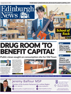 Cover of Edinburgh Evening News