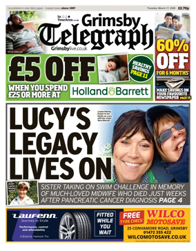 Cover of Grimsby Telegraph