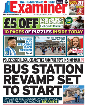 Cover of Huddersfield Daily Examiner