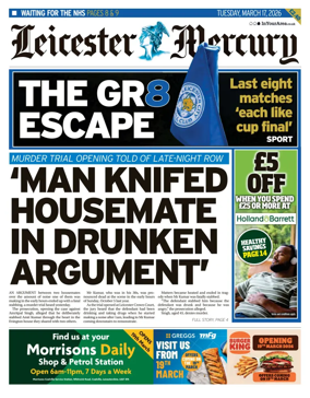 Cover of Leicester Mercury