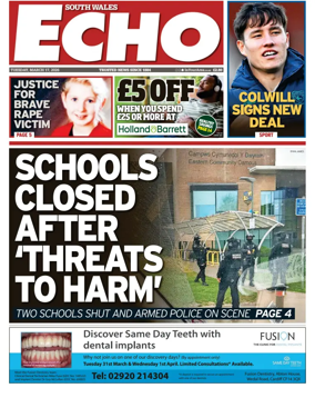 Cover of South Wales Echo
