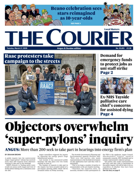 Cover of The Courier & Advertiser (Angus and Dundee)