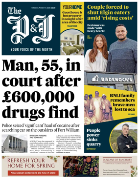 Cover of The Press and Journal (Inverness Highlands and Islands)