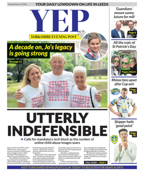 Cover of Yorkshire Evening Post