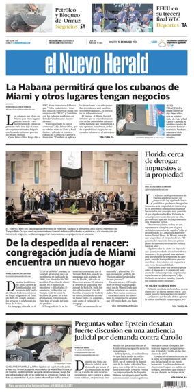 Cover of El Nuevo Herald