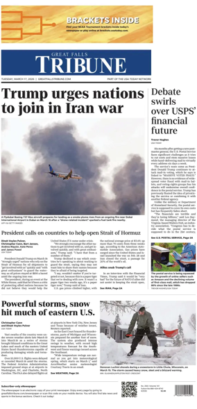Cover of Great Falls Tribune