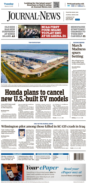 Cover of Hamilton Journal News