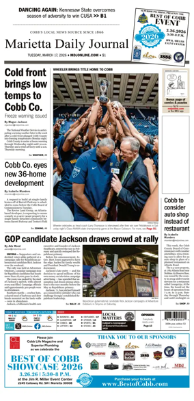 Cover of Marietta Daily Journal