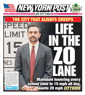 Cover of New York Post