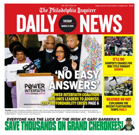 Cover of Philadelphia Daily News