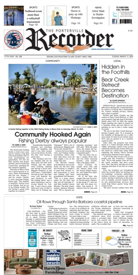 Cover of Porterville Recorder