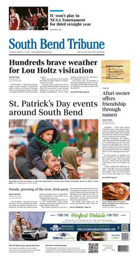 Cover of South Bend Tribune