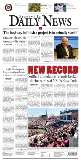 Cover of Starkville Daily News