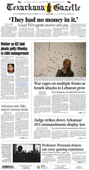 Cover of Texarkana Gazette