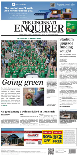 Cover of The Cincinnati Enquirer