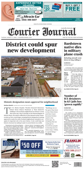 Cover of The Courier-Journal (Louisville)