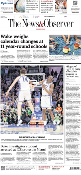 Cover of The News & Observer
