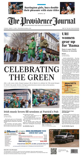 Cover of The Providence Journal