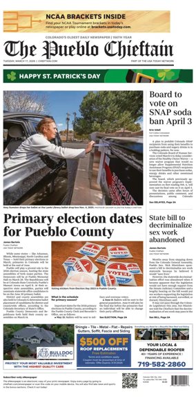 Cover of The Pueblo Chieftain