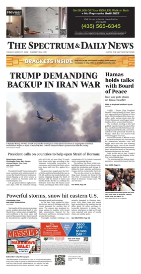 Cover of The Spectrum & Daily News