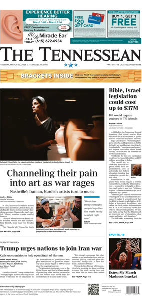 Cover of The Tennessean